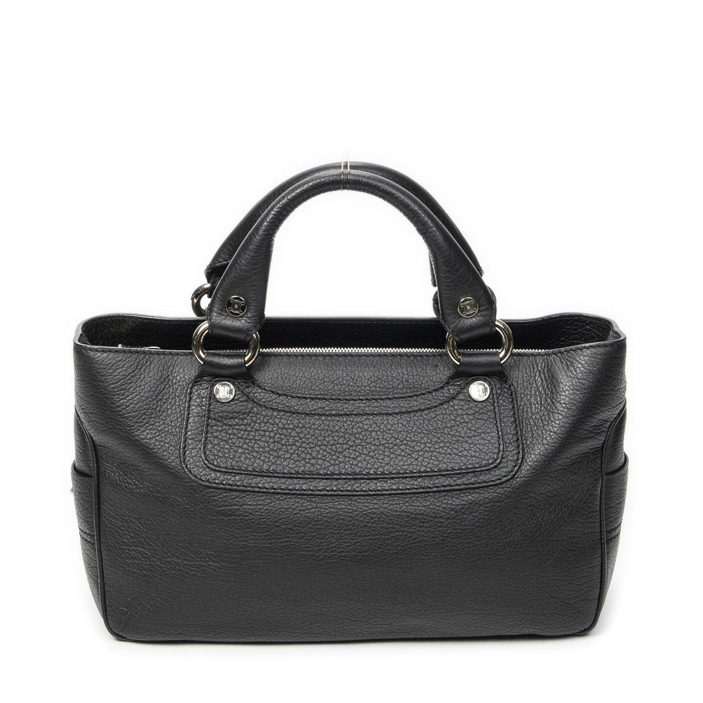 Celine Boogie Bag Black Gray Calfskin Leather