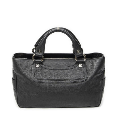 Celine Boogie Bag Black Gray Calfskin Leather