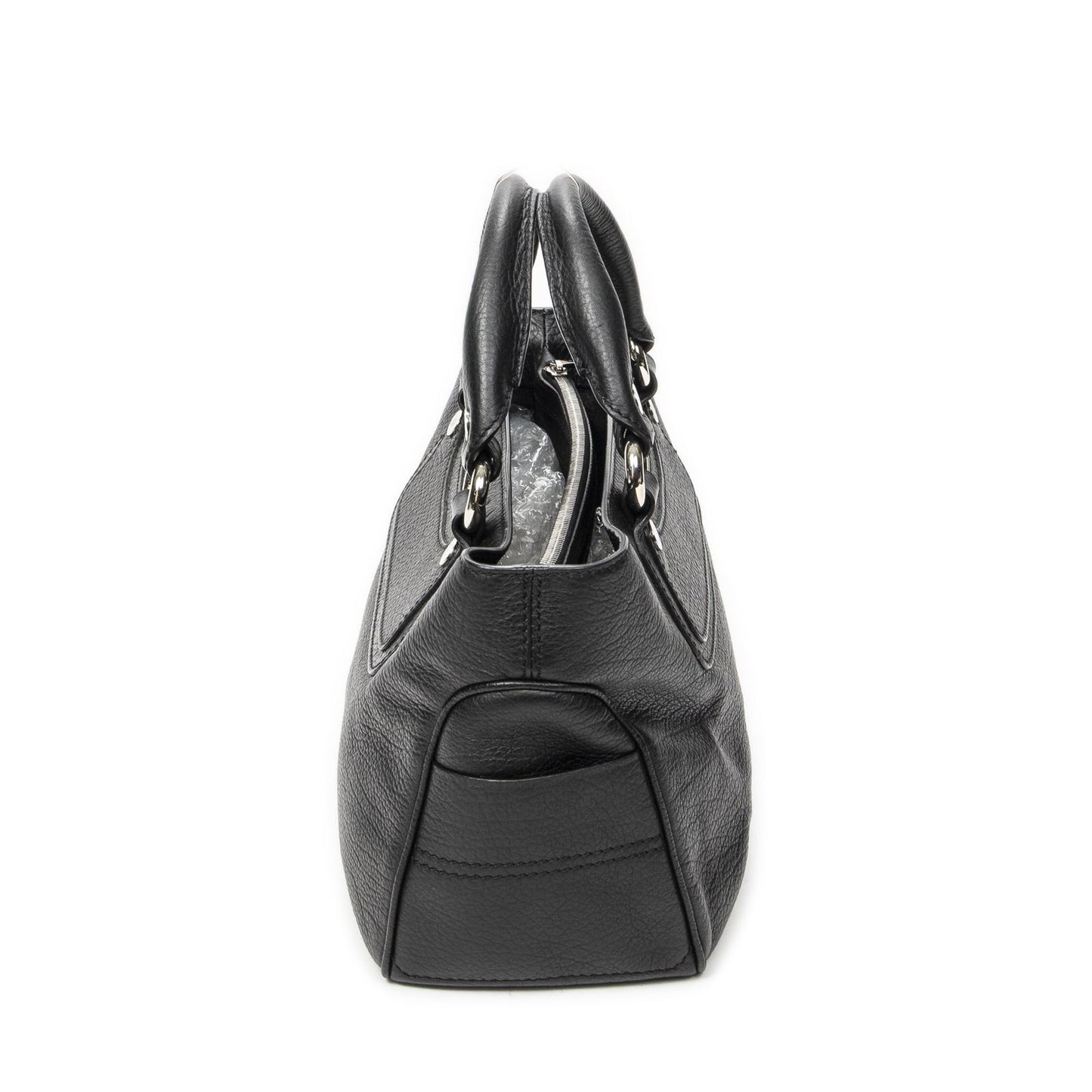 Celine Boogie Bag Black Gray Calfskin Leather — view 3