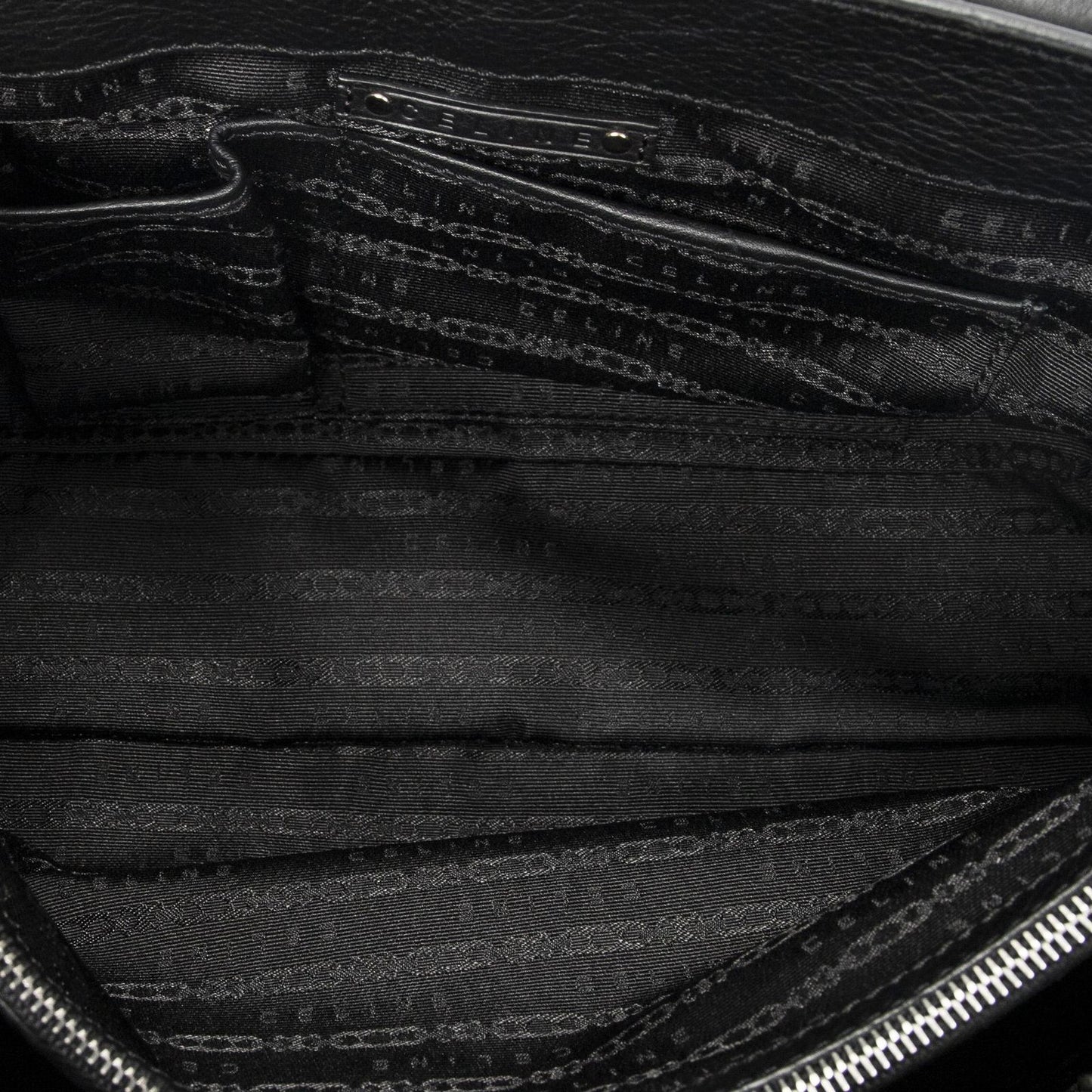 Celine Boogie Bag Black Gray Calfskin Leather — view 9