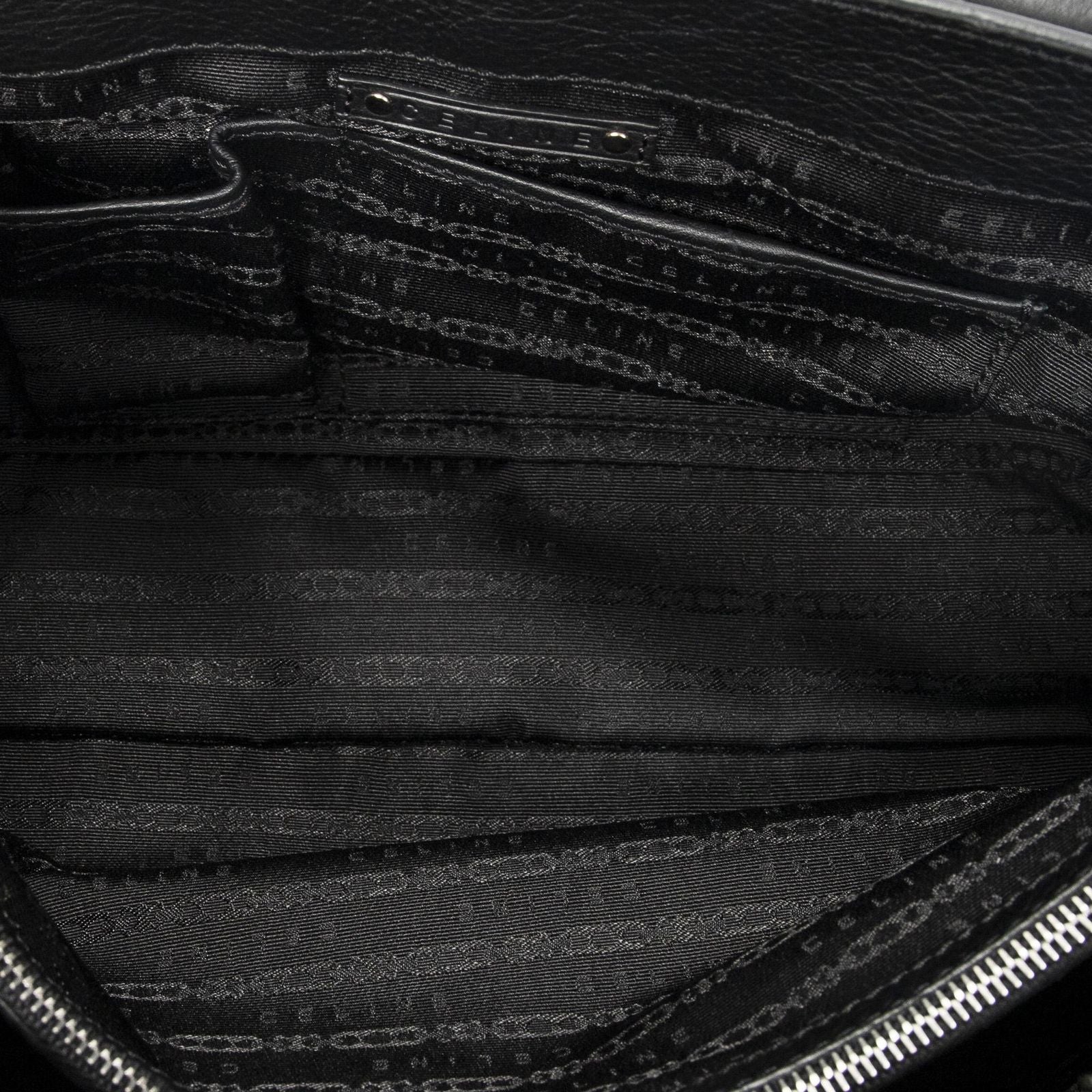 Celine Boogie Bag Black Gray Calfskin Leather — view 9
