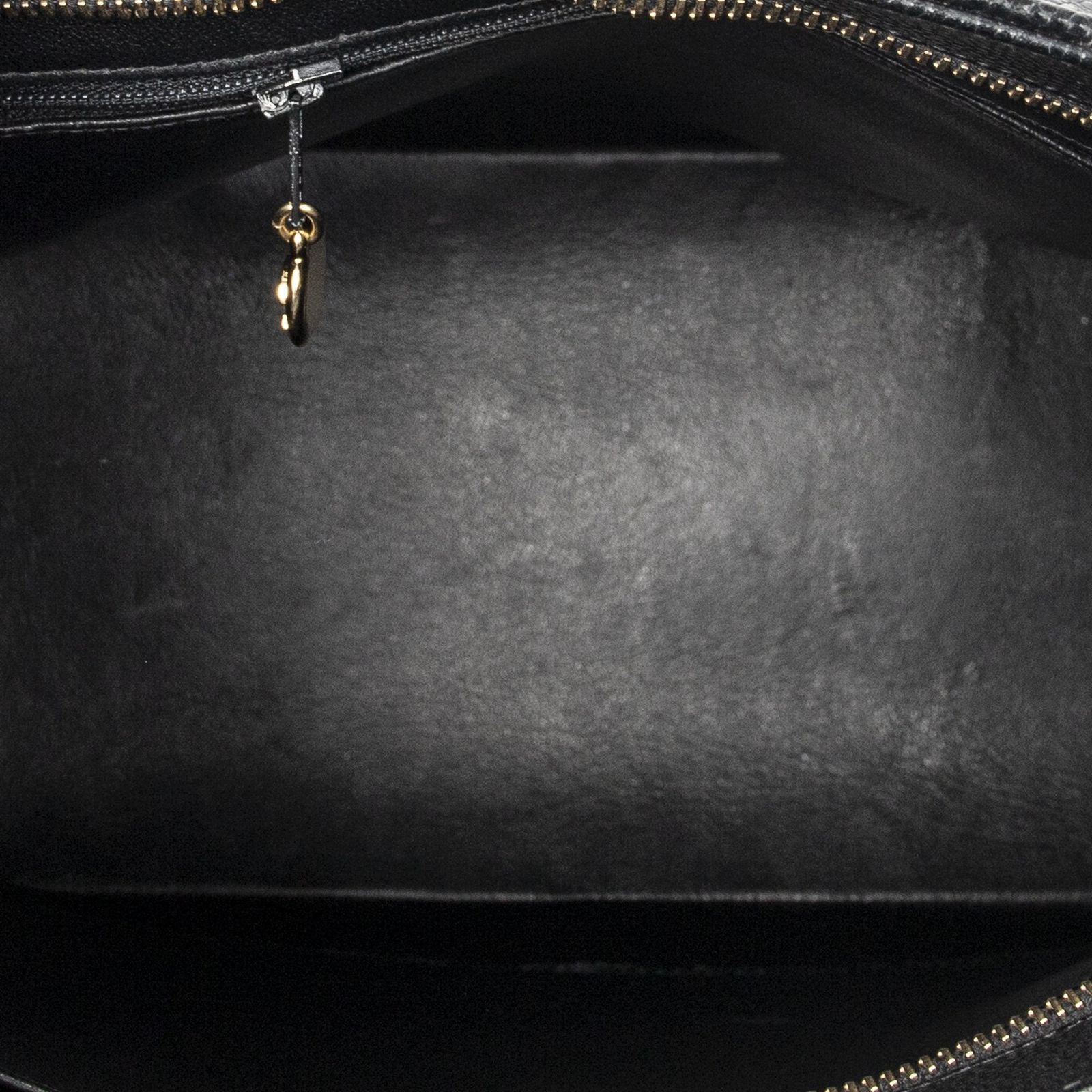 Chanel Timeless Medallion Tote Black Quilted Caviar Leather — view 9