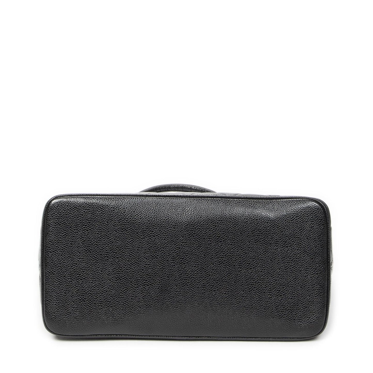 Chanel Timeless Medallion Tote Black Quilted Caviar Leather — view 6