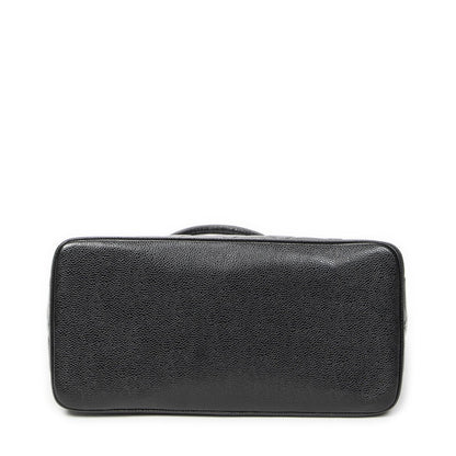 Chanel Timeless Medallion Tote Black Quilted Caviar Leather — view 6