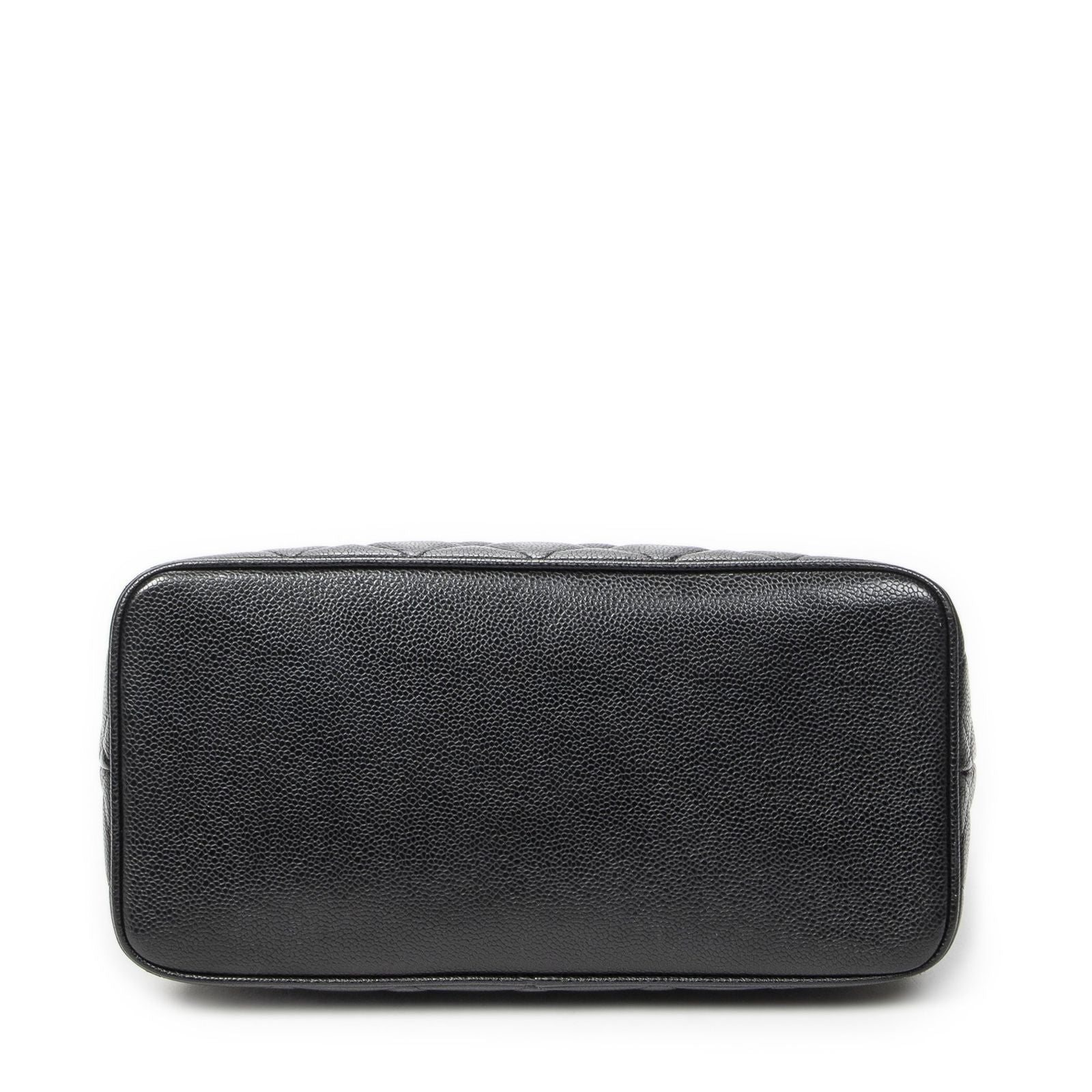 Chanel Timeless Medallion Tote Black Quilted Caviar Leather — view 6
