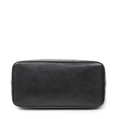 Chanel Timeless Medallion Tote Black Quilted Caviar Leather — view 6