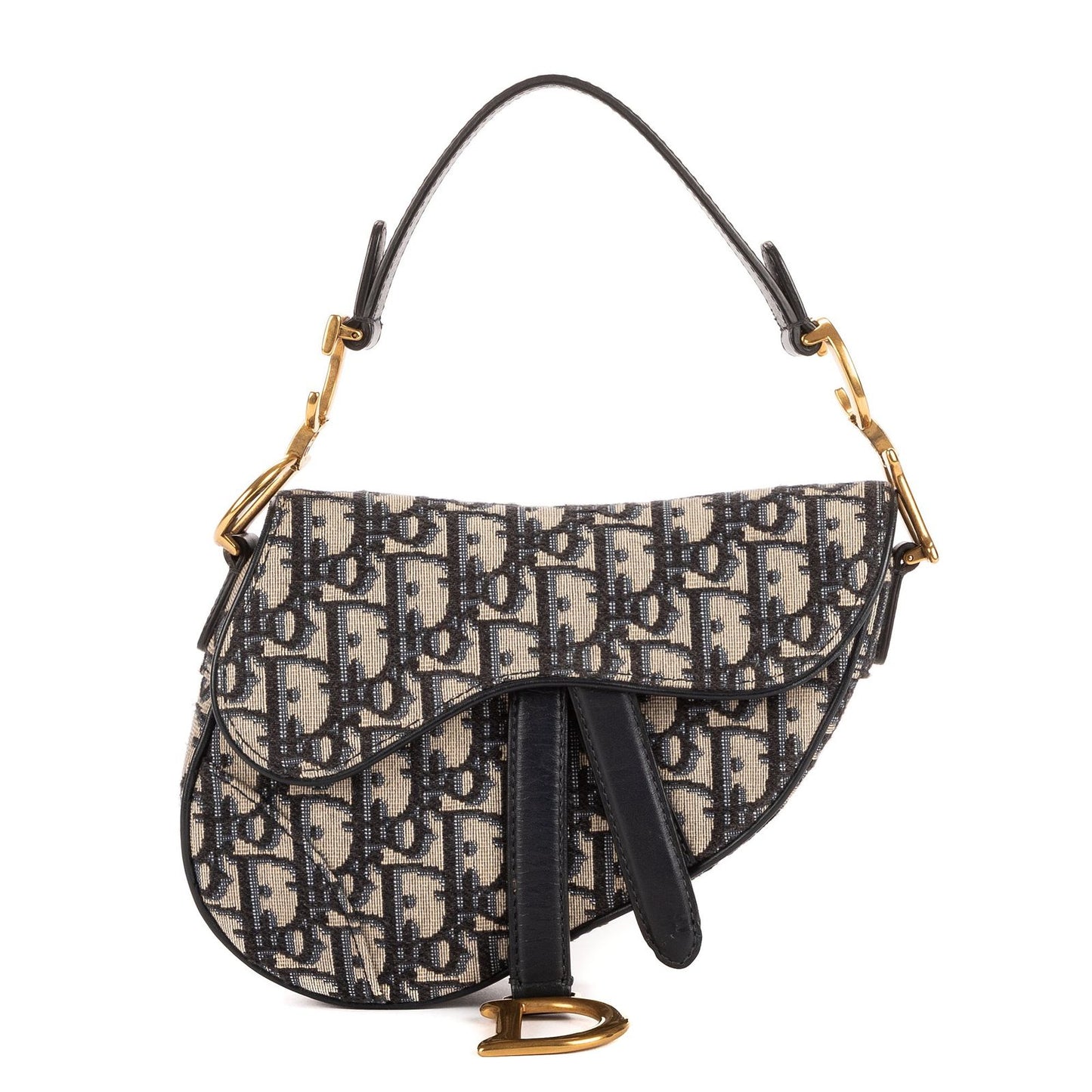 Dior Oblique Saddle Navy Diorissimo Canvas