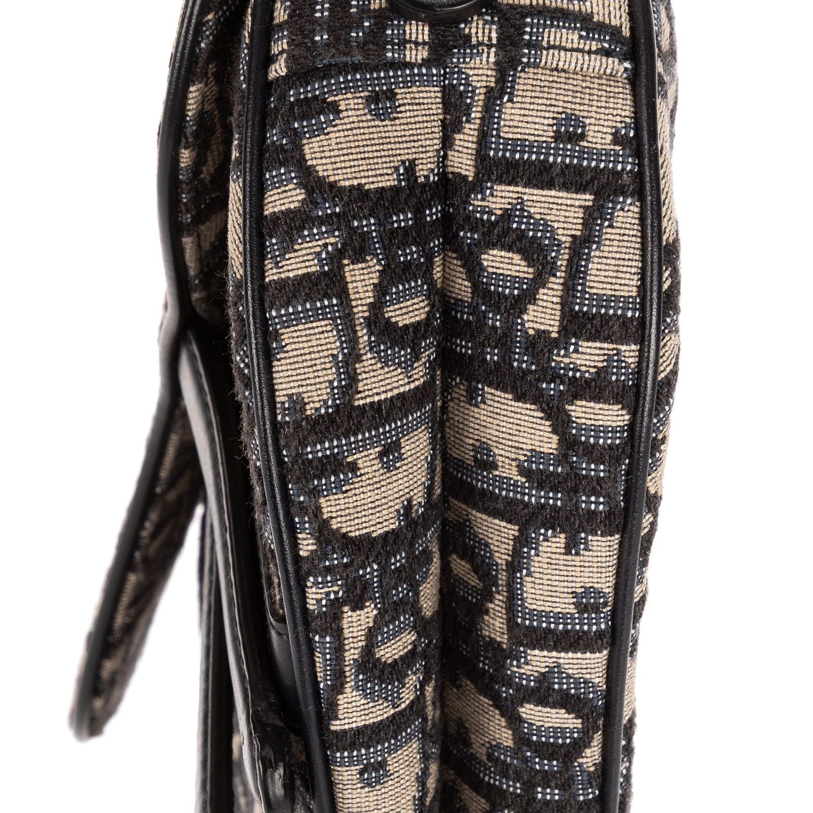 Dior Oblique Saddle Navy Diorissimo Canvas — view 8