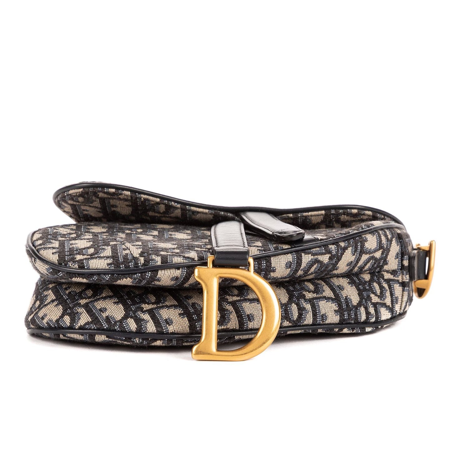 Dior Oblique Saddle Navy Diorissimo Canvas — view 6