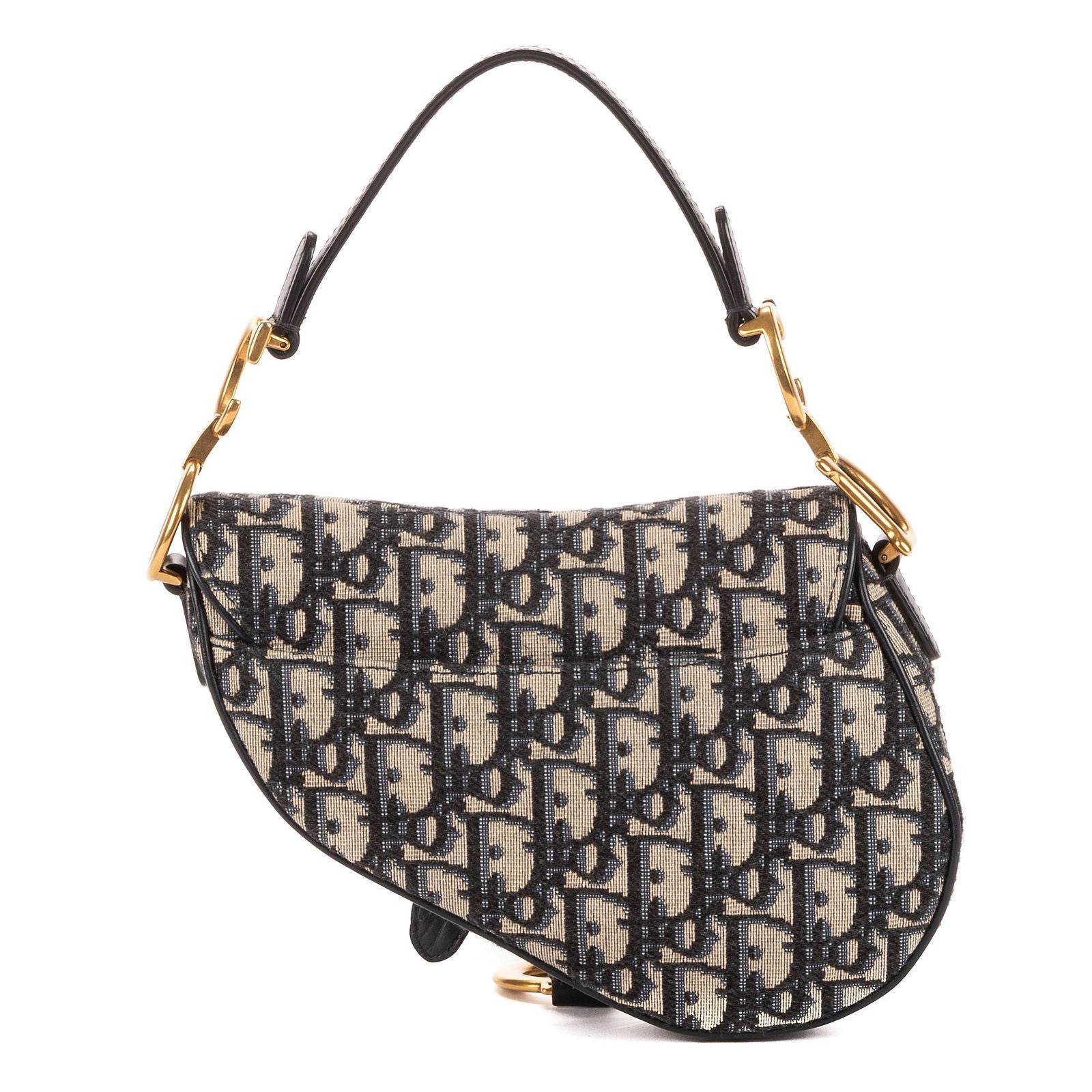 Dior Oblique Saddle Navy Diorissimo Canvas — view 5