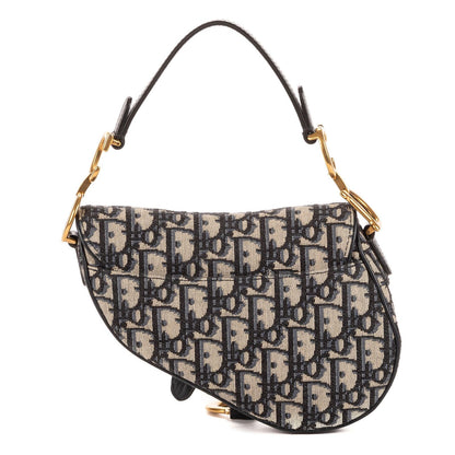 Dior Oblique Saddle Navy Diorissimo Canvas — view 5