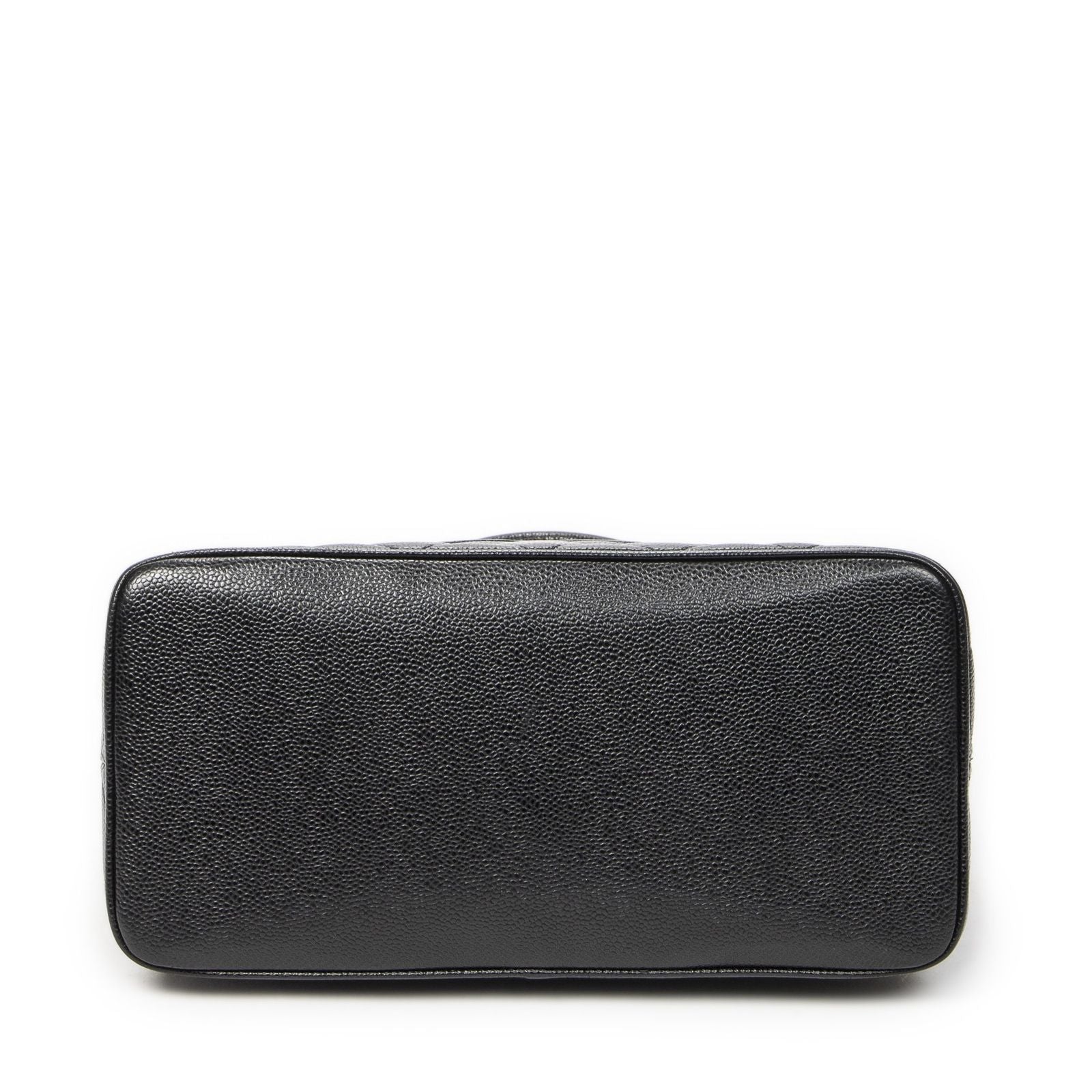 Chanel Timeless Medallion Tote Black Quilted Caviar Leather — view 6