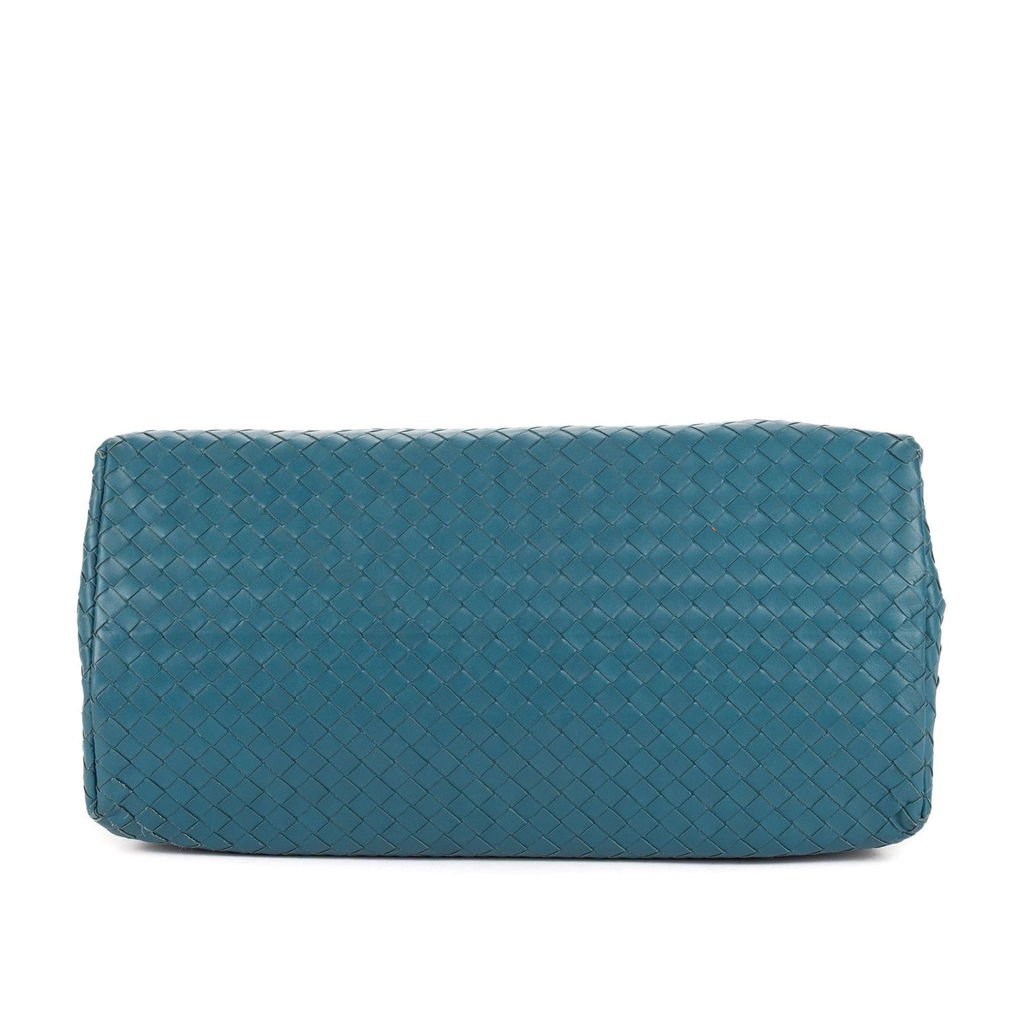 Bottega Venetaintreciatto Roma Blue Intrecciato Leather Shoulder Bag — view 6
