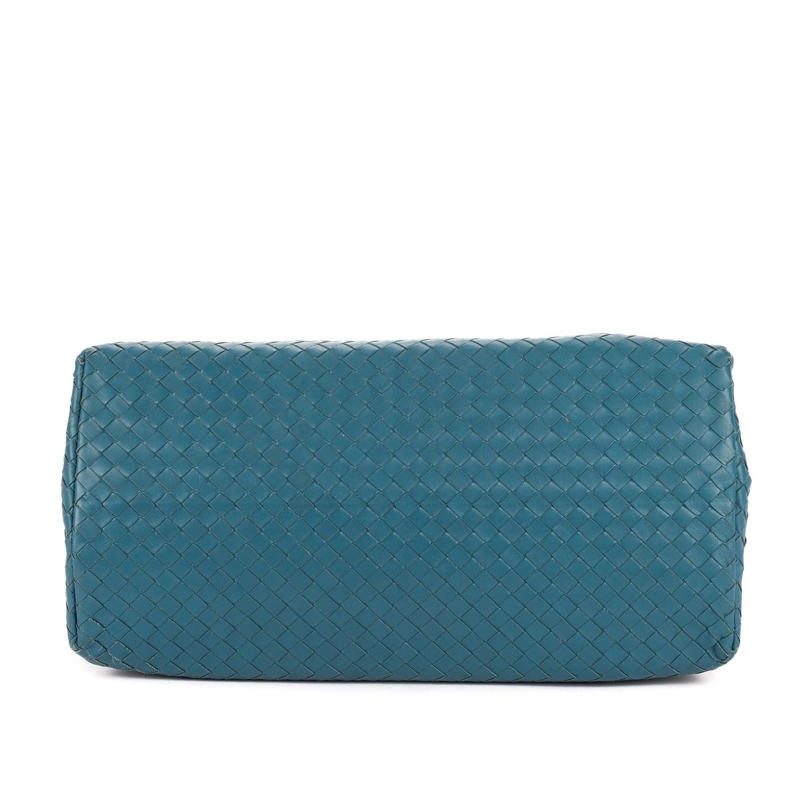 Bottega Venetaintreciatto Roma Blue Intrecciato Leather Shoulder Bag — view 6