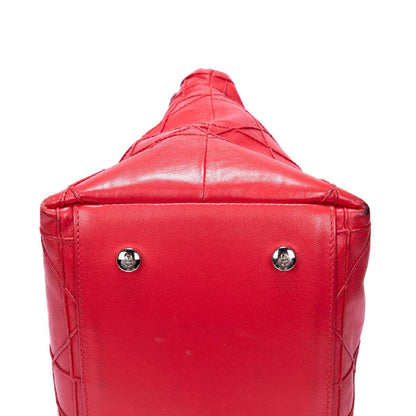 Dior Granville Pink Quilted Leather Shoulder Bag — view 8
