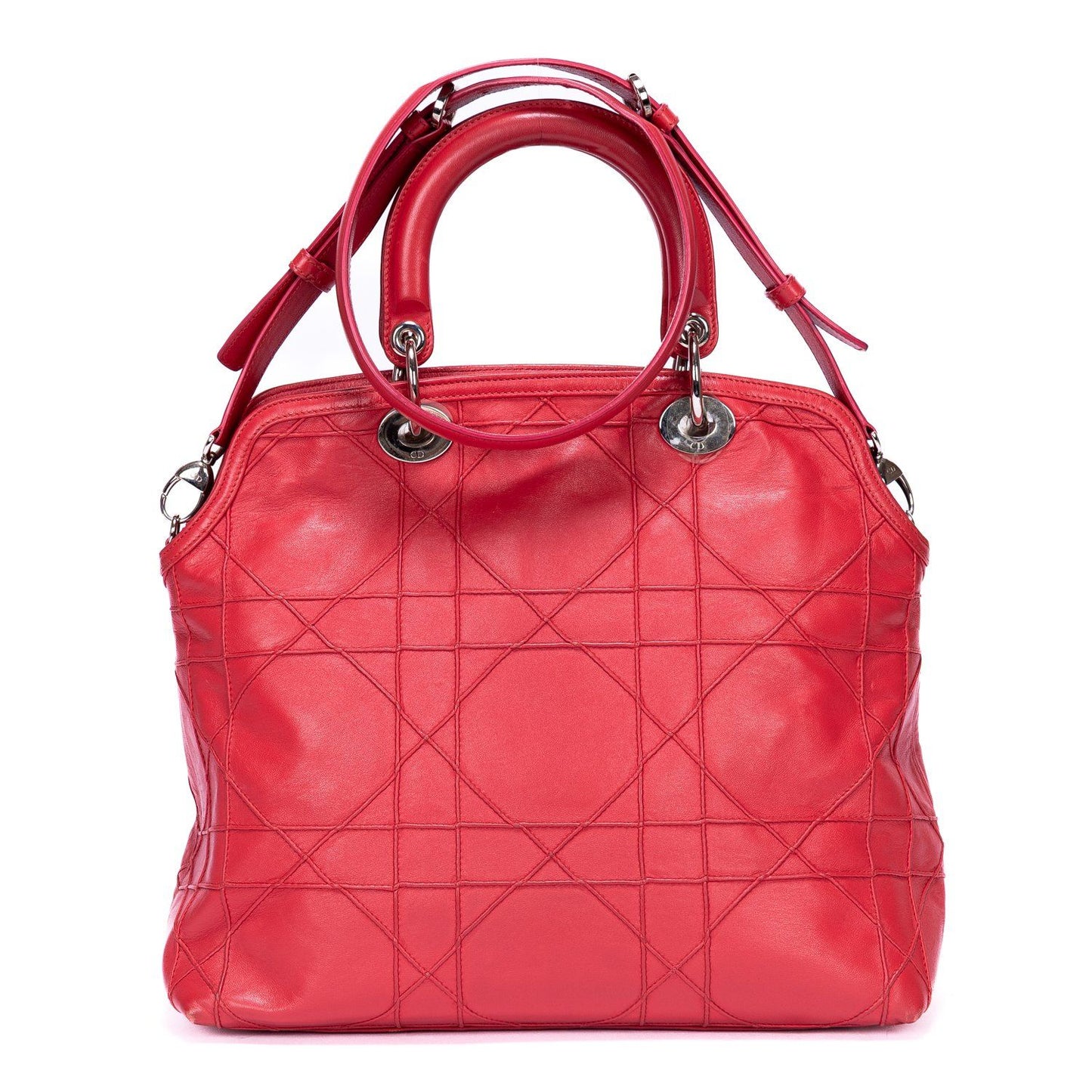 Dior Granville Pink Quilted Leather Shoulder Bag — view 4