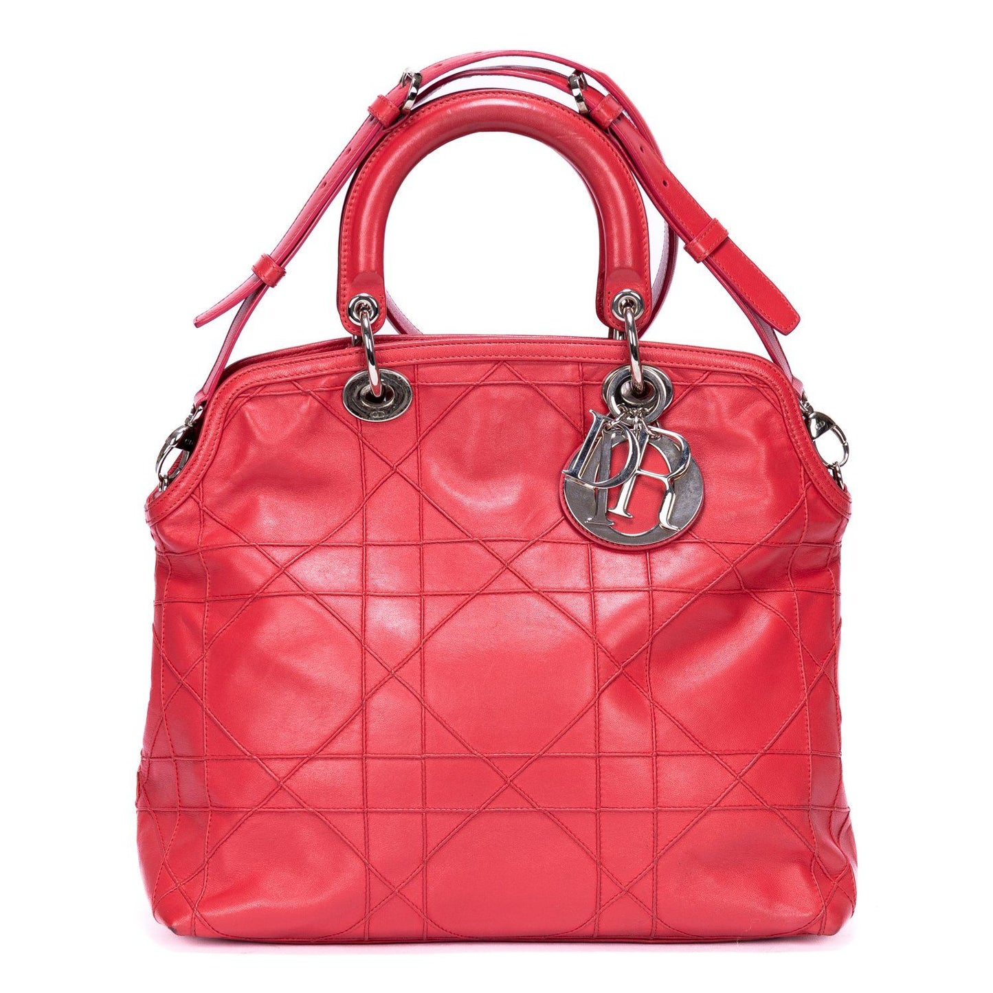 Dior Granville Pink Quilted Leather Shoulder Bag