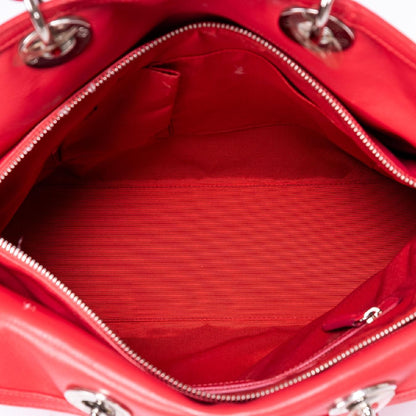 Dior Granville Pink Quilted Leather Shoulder Bag — view 9