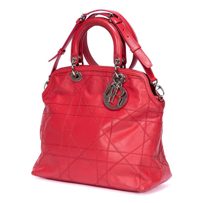 Dior Granville Pink Quilted Leather Shoulder Bag — view 2