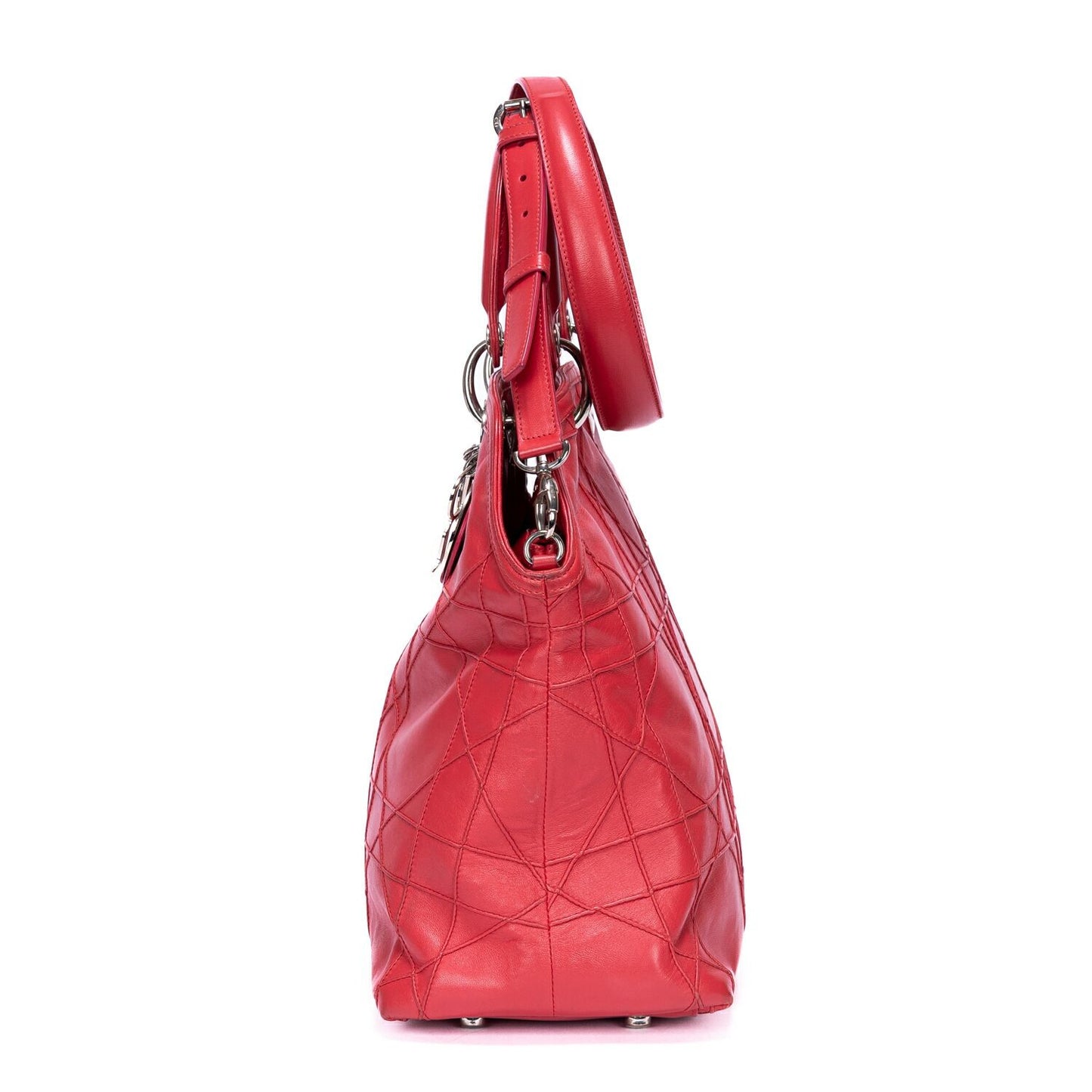 Dior Granville Pink Quilted Leather Shoulder Bag — view 3