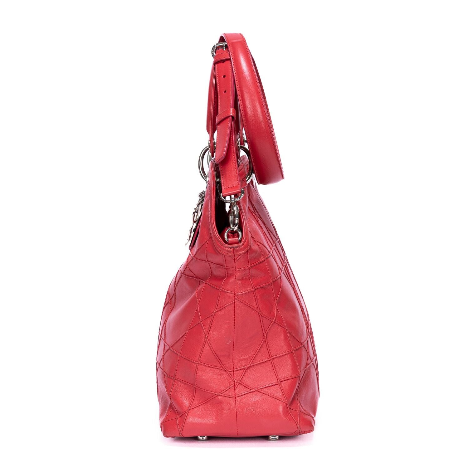 Dior Granville Pink Quilted Leather Shoulder Bag — view 3