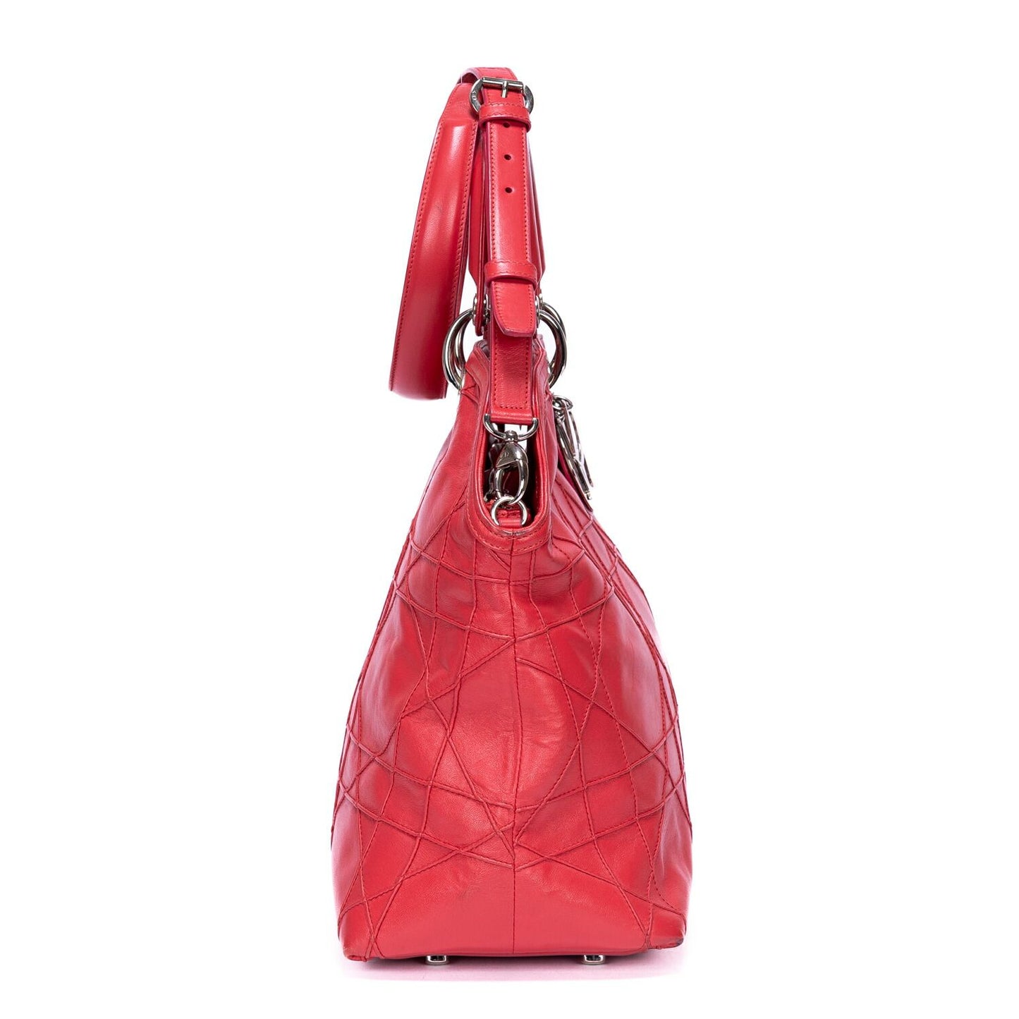 Dior Granville Pink Quilted Leather Shoulder Bag — view 5