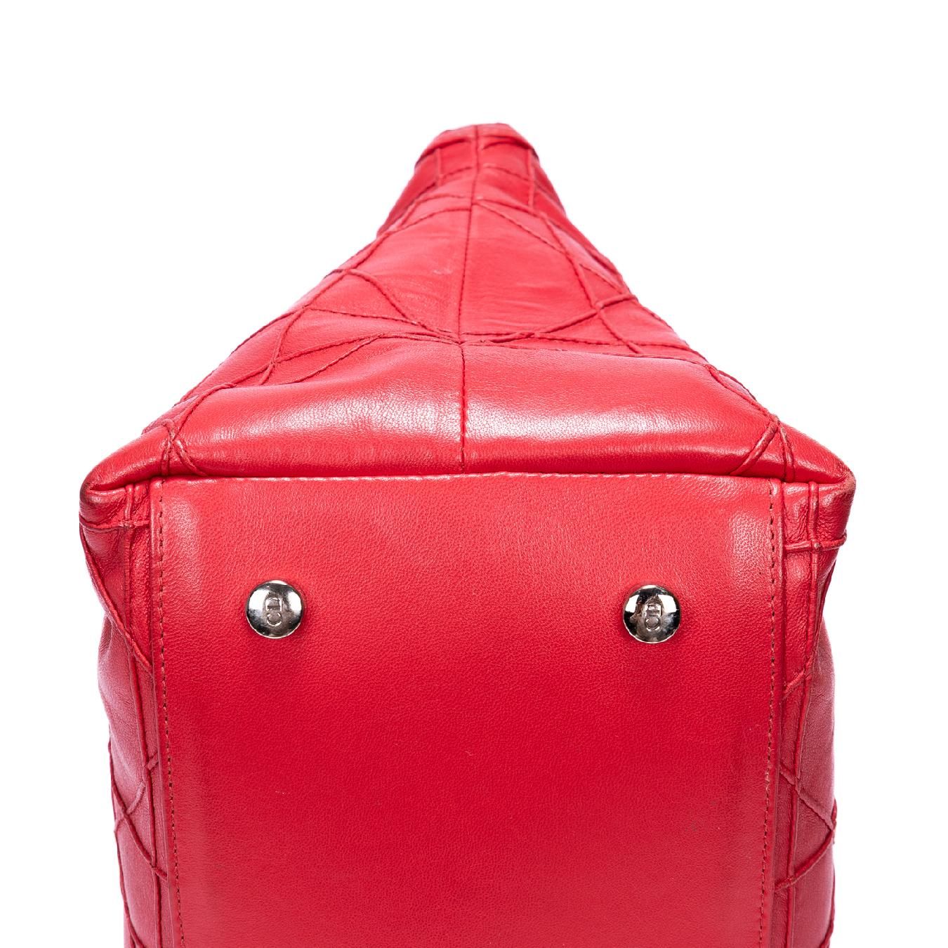 Dior Granville Pink Quilted Leather Shoulder Bag — view 7