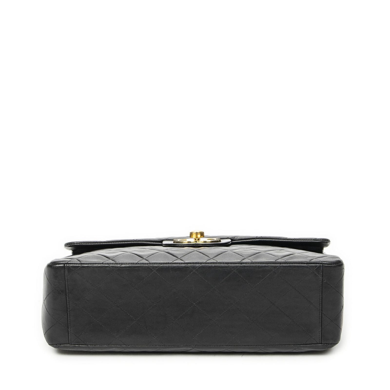 Chanel Maxi Jumbo XL Flap Black Quilted Lambskin Leather — view 6