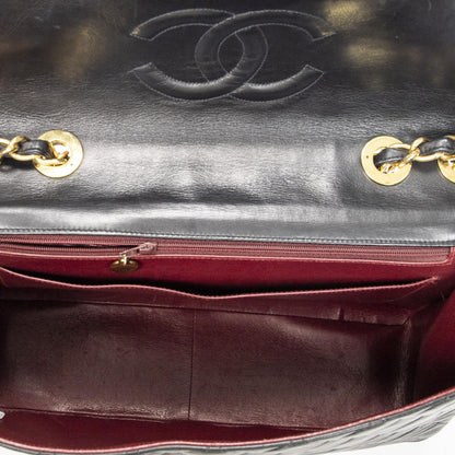 Chanel Maxi Jumbo XL Flap Black Quilted Lambskin Leather — view 9