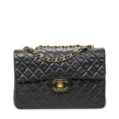 Chanel Maxi Jumbo XL Flap Black Quilted Lambskin Leather