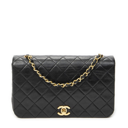 Chanel Mademoiselle Full Flap Black Quilted Lambskin Leather