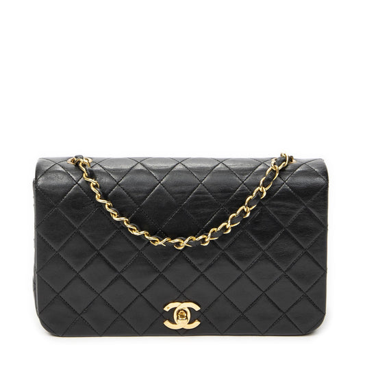 Chanel Mademoiselle Full Flap Black Quilted Lambskin Leather