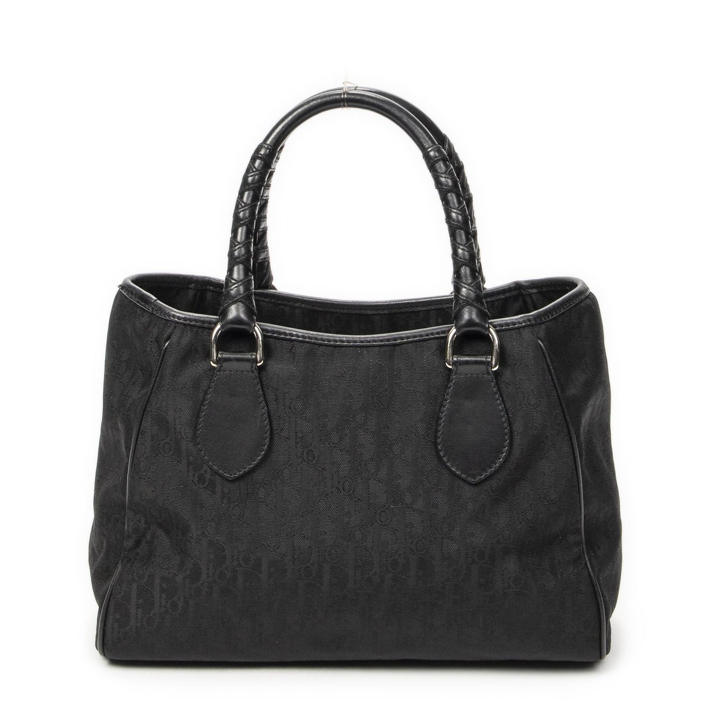 Dior Brea Trotter Tote Black Pattern Nylon Canvas — view 5
