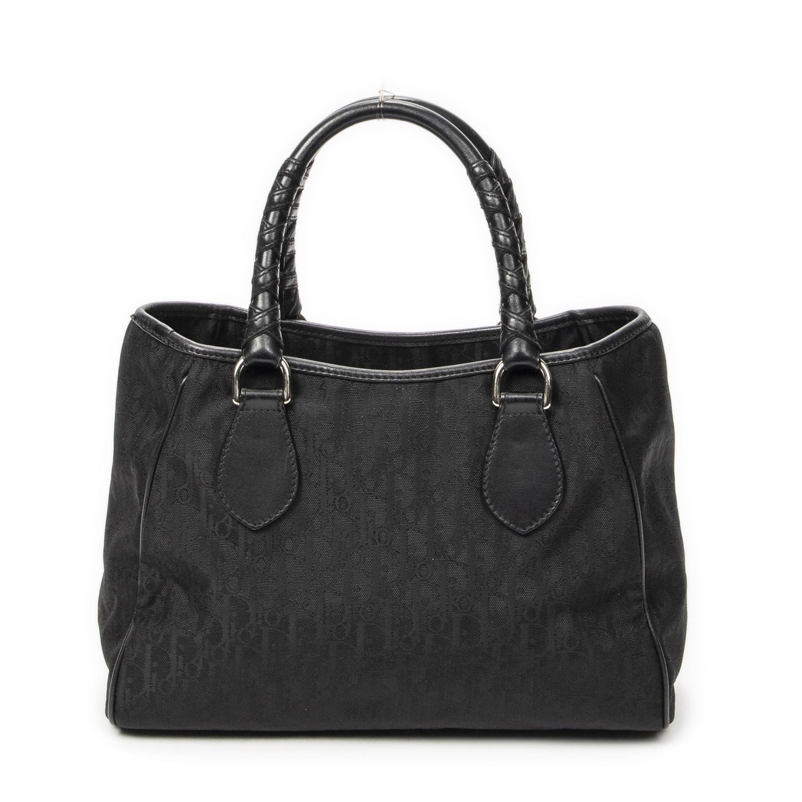 Dior Brea Trotter Tote Black Pattern Nylon Canvas — view 5