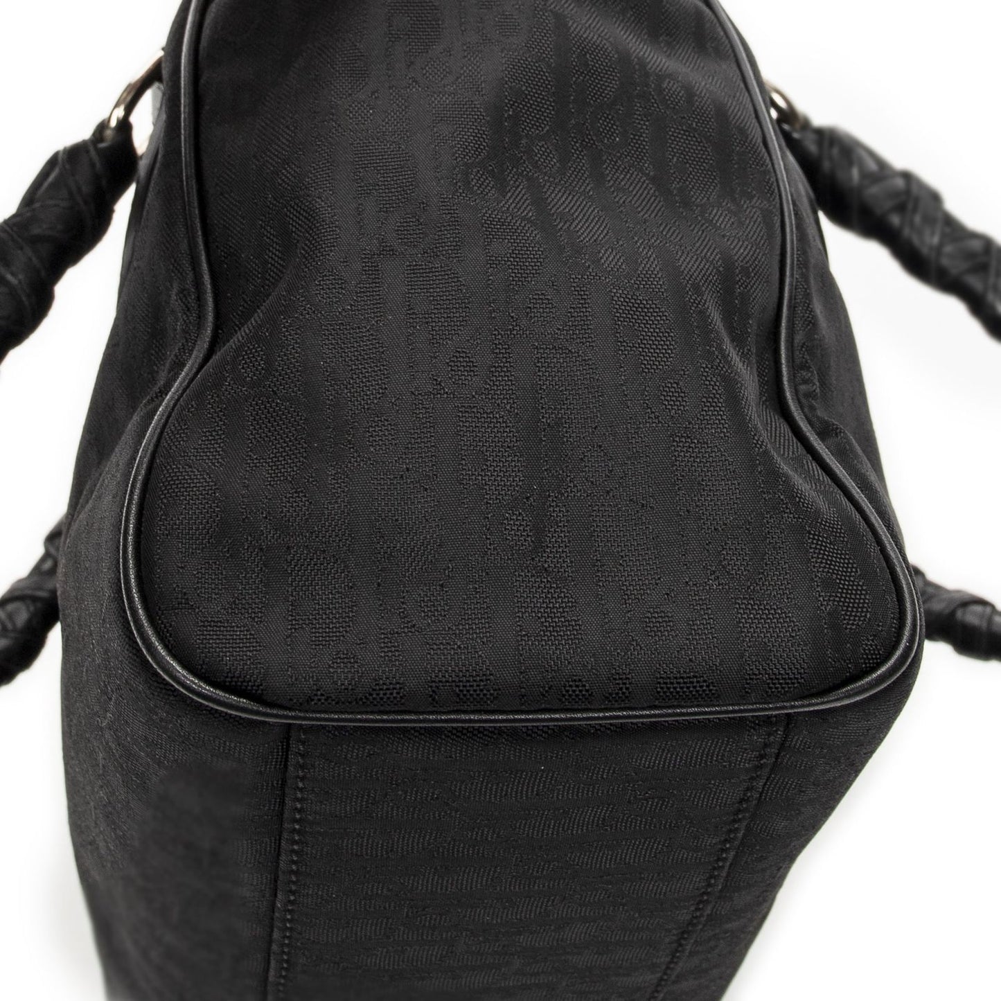 Dior Brea Trotter Tote Black Pattern Nylon Canvas — view 7