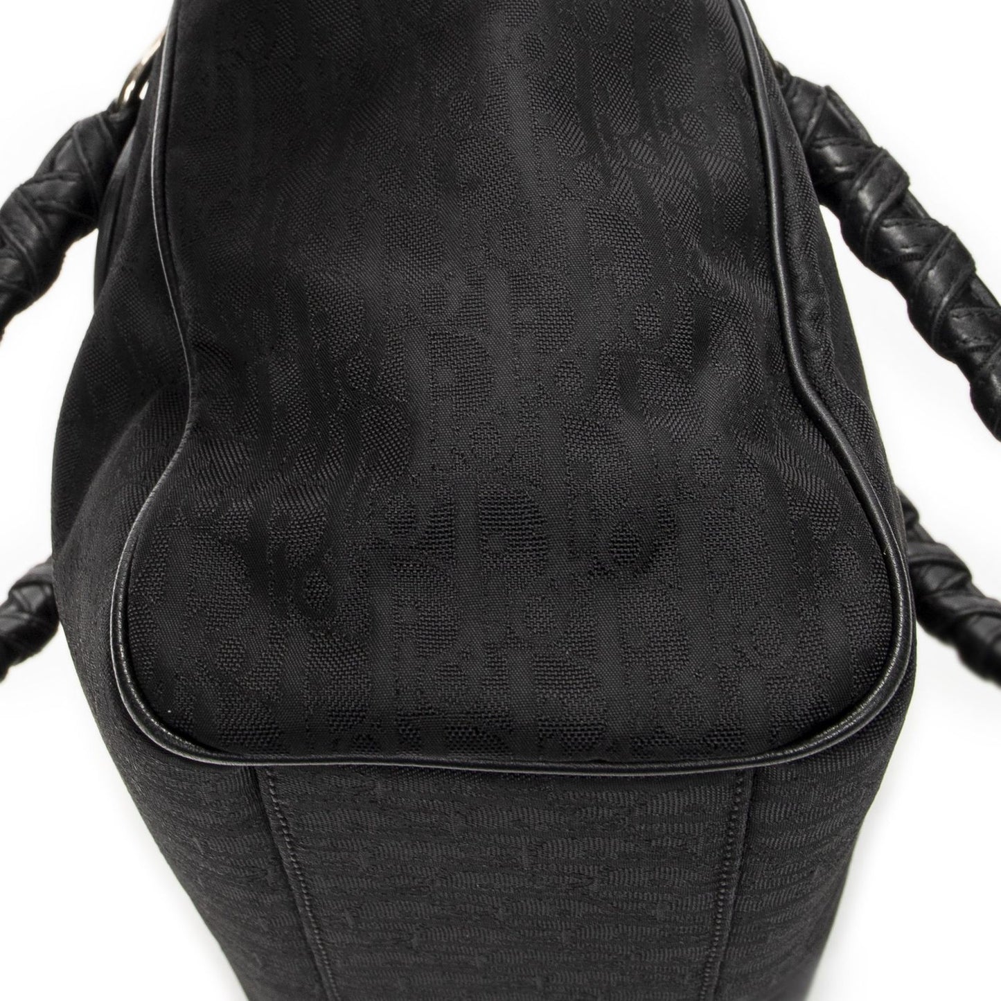 Dior Brea Trotter Tote Black Pattern Nylon Canvas — view 8