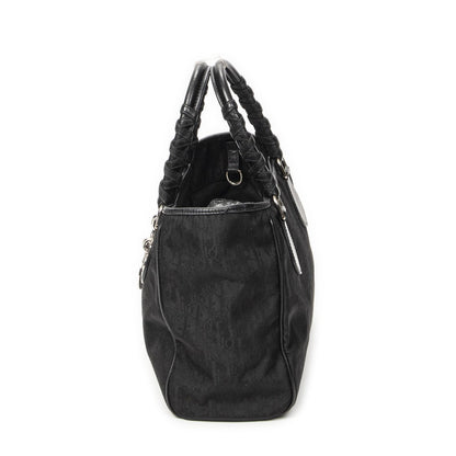 Dior Brea Trotter Tote Black Pattern Nylon Canvas — view 3