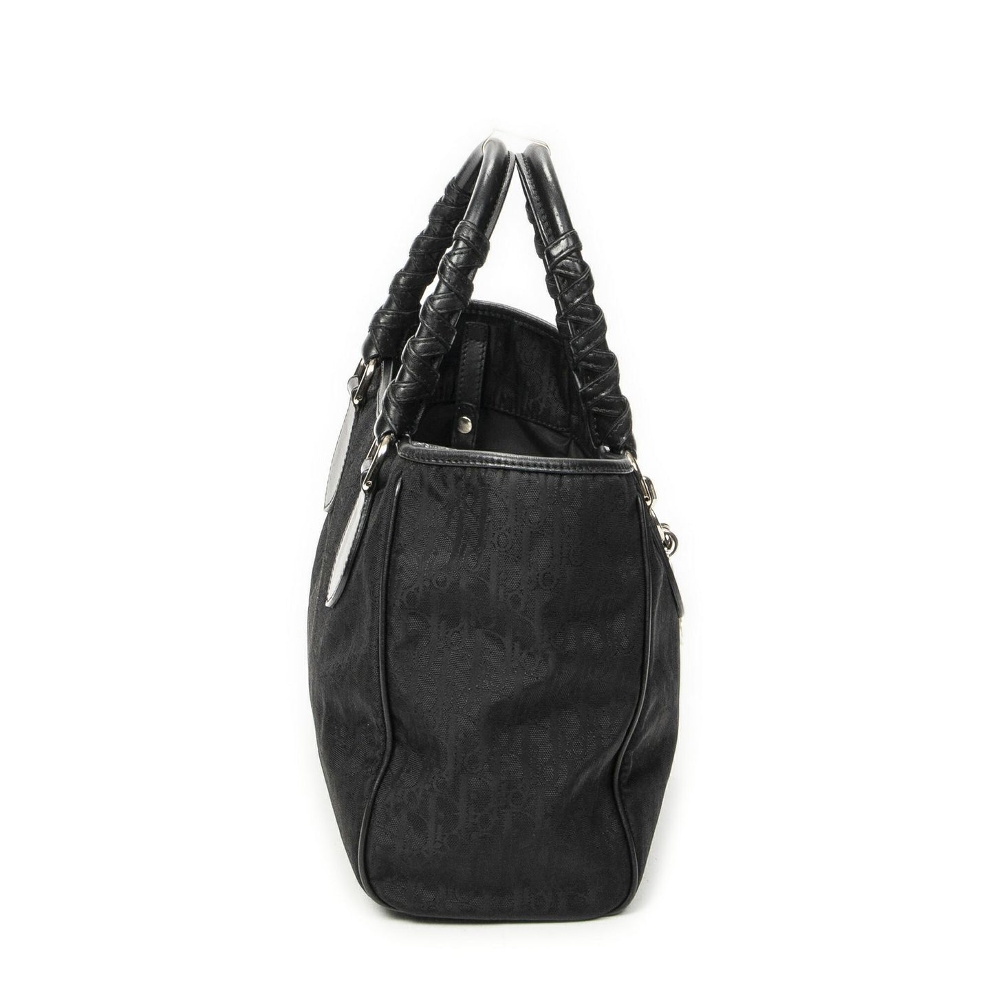 Dior Brea Trotter Tote Black Pattern Nylon Canvas — view 4