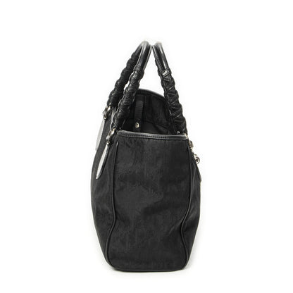 Dior Brea Trotter Tote Black Pattern Nylon Canvas — view 4