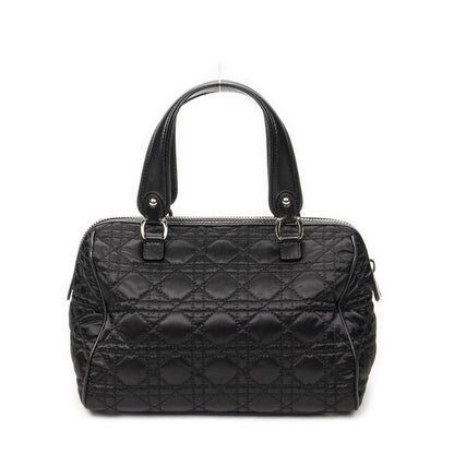 Dior Small Charming Boston Bag Black Cannage Nylon Canvas — view 5