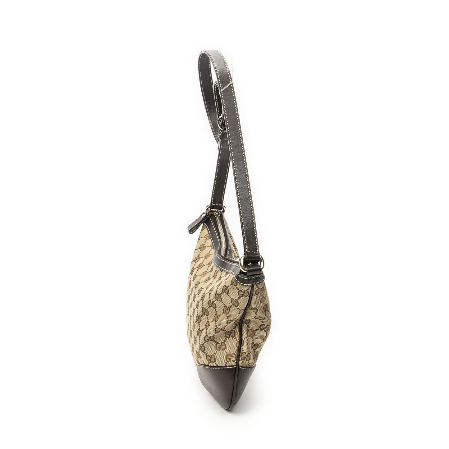 Gucci Bree Heart Crossbody Beige Dark Brown GG Canvas — view 3