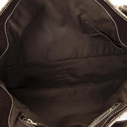 Gucci Charmi Hexagon Stud Beige Dark Brown GG Canvas Messenger Bag — view 9