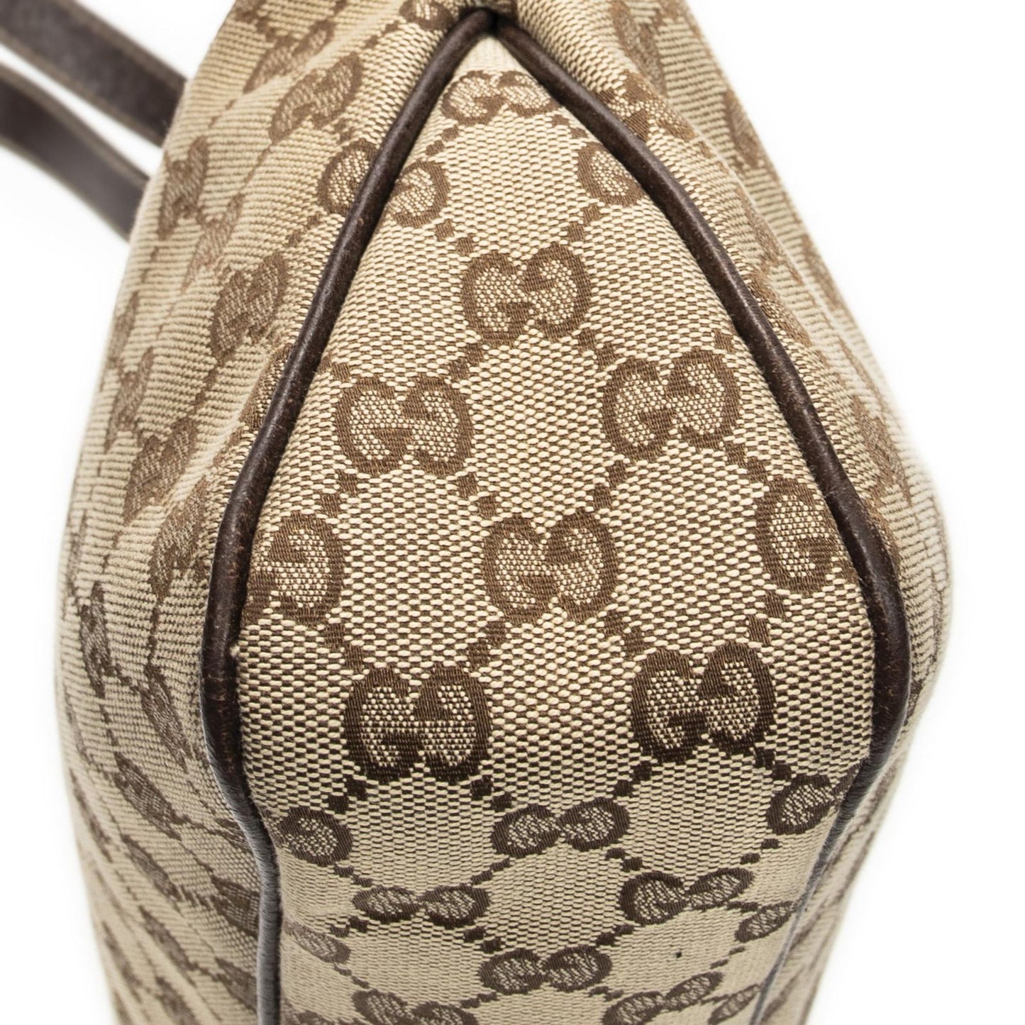 Gucci Charmi Hexagon Stud Beige Dark Brown GG Canvas Messenger Bag — view 7
