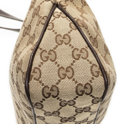 Gucci Charmi Hexagon Stud Beige Dark Brown GG Canvas Messenger Bag — view 8