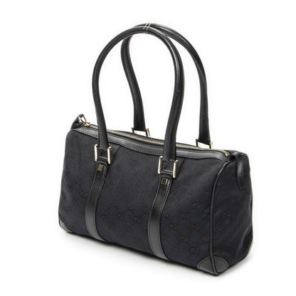 Gucci Small Boston Black GG Canvas Messenger Bag — view 2