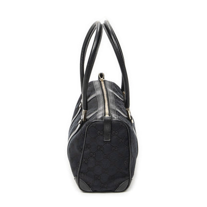 Gucci Small Boston Black GG Canvas Messenger Bag — view 3