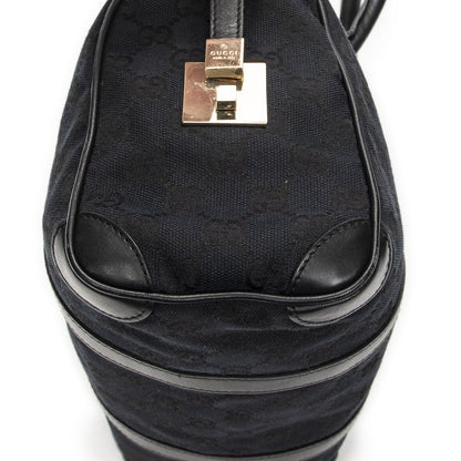 Gucci Small Boston Black GG Canvas Messenger Bag — view 8