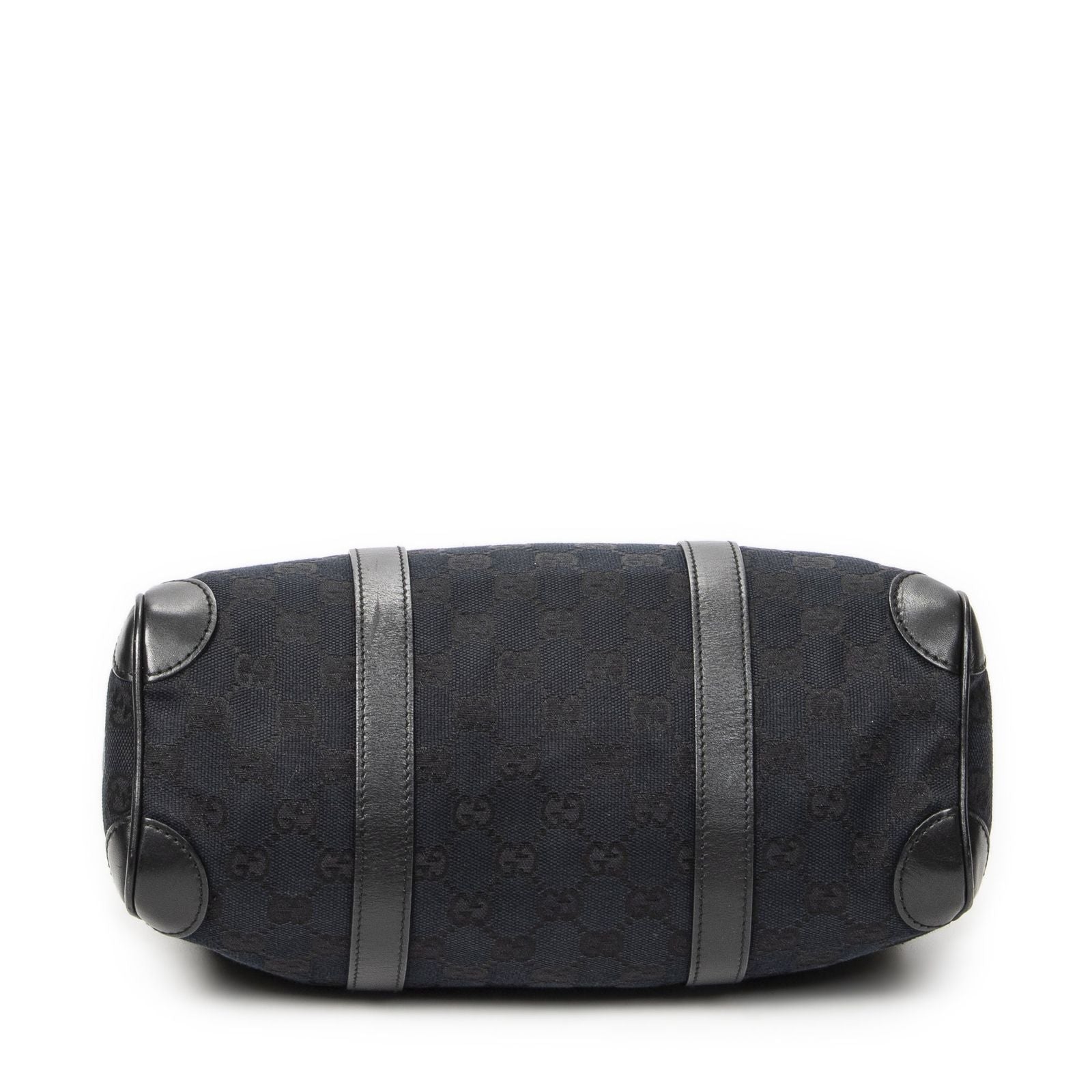 Gucci Small Boston Black GG Canvas Messenger Bag — view 6