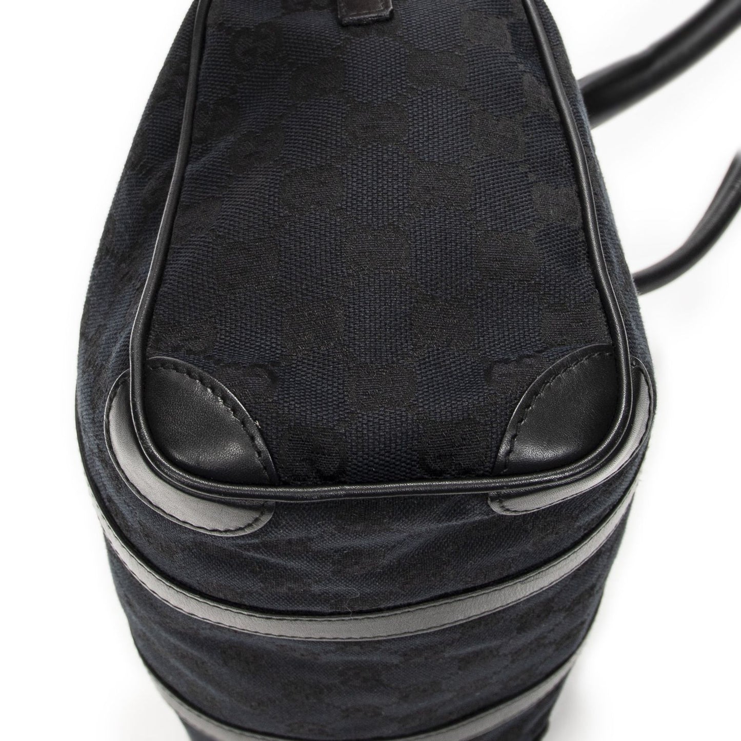 Gucci Small Boston Black GG Canvas Messenger Bag — view 7