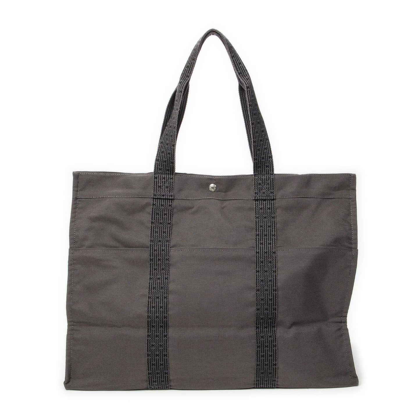 Hermes Her Line Tote Gray Toile Ash